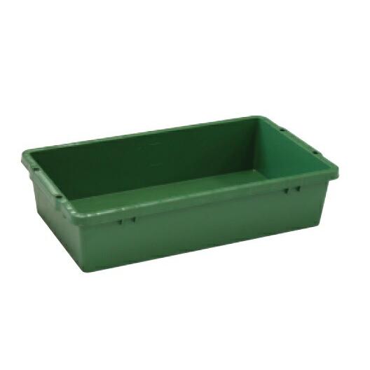 個人宅配送不可 10個 プラ箱 25リットル 緑 緑 トロ舟 プラスチック製 安全興業 代引不可 | 