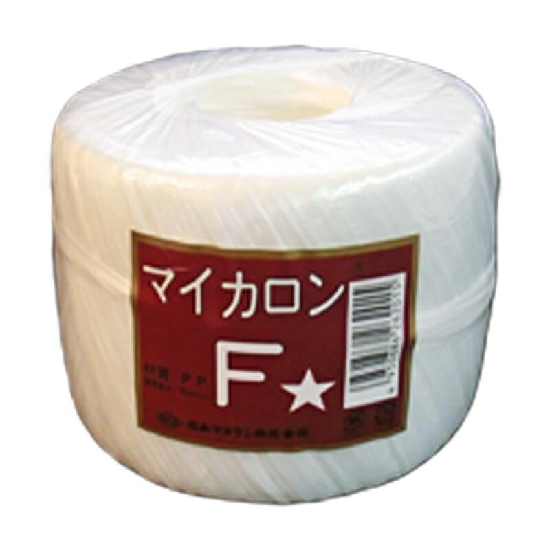 40個 マイカロンF 玉巻 白 500m×pp ビニール 荷物 の 荷造り 梱包 紐 ロープ タS 代引不可 | 