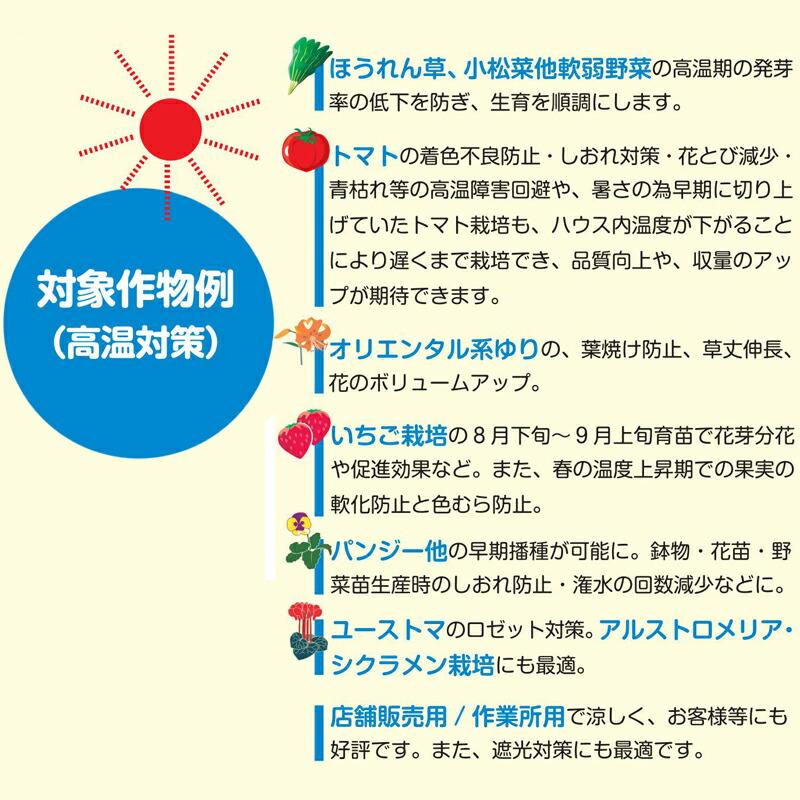2m×100m 白 遮光率40〜45％ タキイホワイトTW 遮光ネット TW45 寒冷紗 タキイ種苗 代引不可 |  | 04