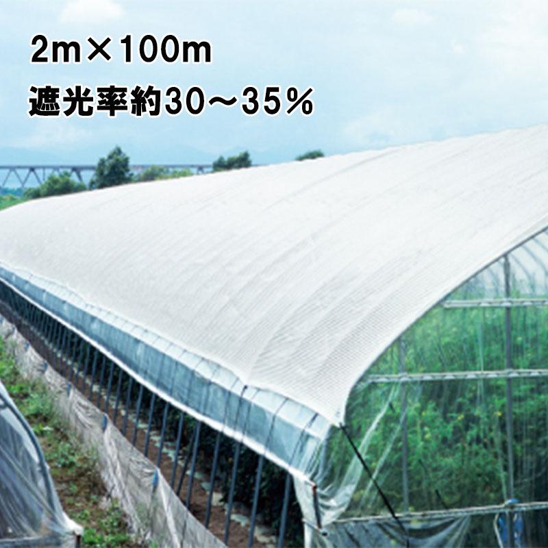 2m×100m 白 遮光率30〜35％ タキイホワイトTW 遮光ネット TW30 寒冷紗 タキイ種苗 代引不可 | 