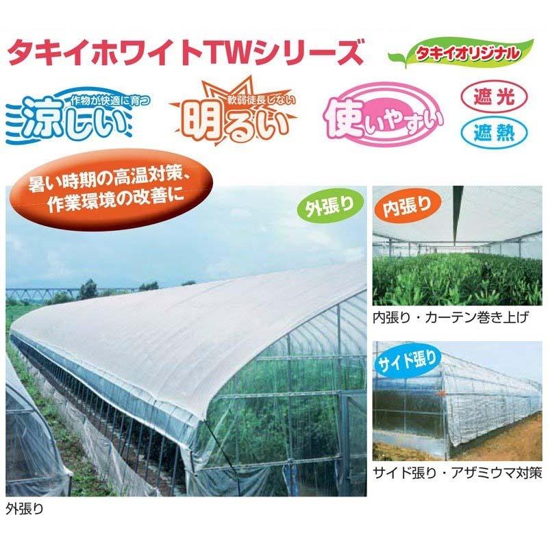 2m×100m 白 遮光率30〜35％ タキイホワイトTW 遮光ネット TW30 寒冷紗 タキイ種苗 代引不可 |  | 02