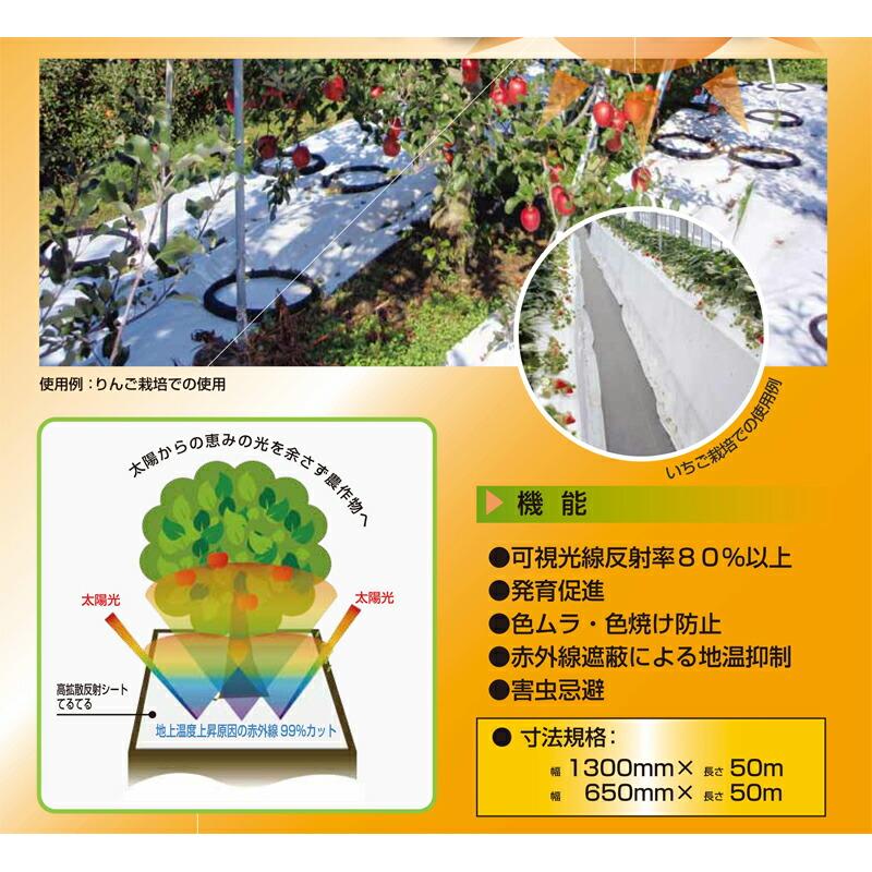 1300mm×50m 白 てるてる 遮光ネット 寒冷紗 JX ANCI サT 代引不可 |  | 02
