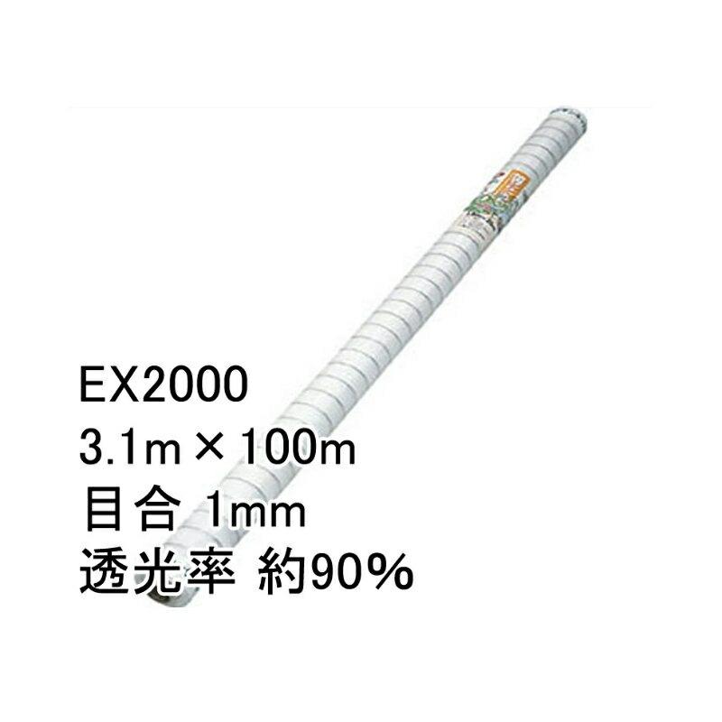 3.1m×100m ナチュラル 防虫サンサンネット EX2000 ビニールハウス トンネル などに 防虫ネット 日本ワイドクロス タS 代引不可 | 