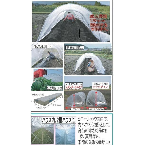 トンネルアーチ セット2110 幅 2.1m×高さ 1.2m×奥行 10m 南栄工業 D |  | 01