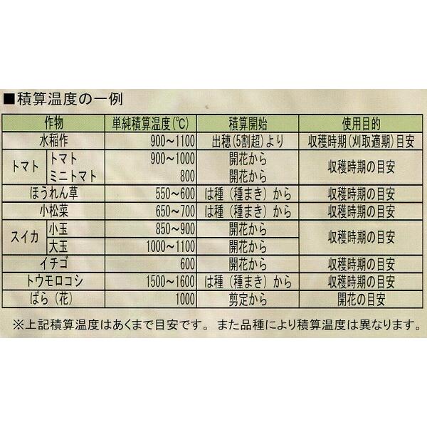 積算温度計 収穫どき SK-60AT-M 佐藤計量器製作所 宇N 代引不可 |  | 03