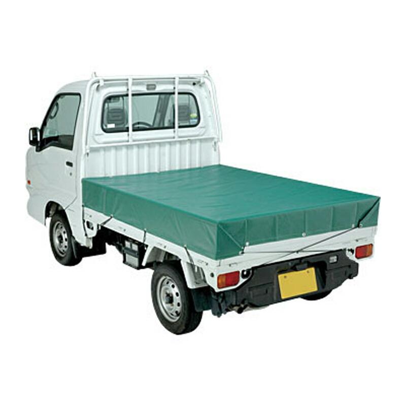 4枚 4号 小型トラック エステル帆布トラックシート 3.0×3.7 m グリーン 萩原工業製 ツ化 代引不可 |  | 03