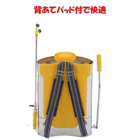 ステンレス製 背負い式噴霧器 10L 人力噴霧器 ES-10C ハチ印 シB 代引不可 |  | 01