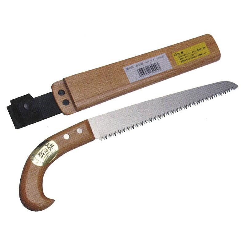 磯次郎 剪定鋸 剪定目 木サヤ入 210 刃長210mm 刃厚0.9mm DK-680 ドウカン 道灌 三冨D | 道灌