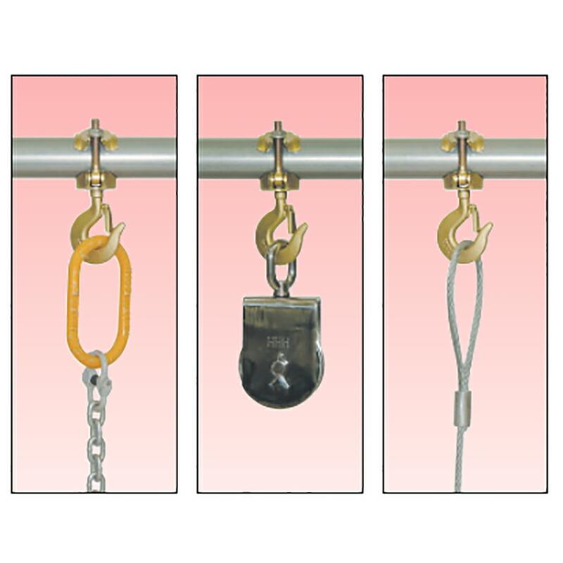 単管 に設置できる パイプハンガー フック型 PHH 使用荷重 350kg 42.7 mm から 48.6 mm 用 スリーエッチ HHH 代引不可 |  | 01