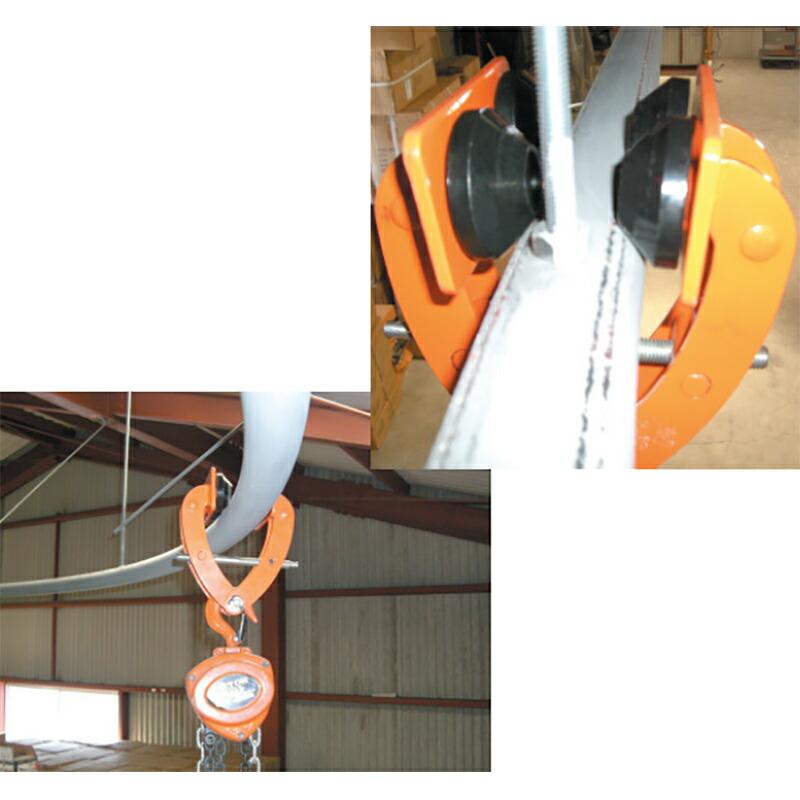 パイプトロリー PQ350 使用荷重 350 kg 径 35〜60 mm スリーエッチ HHH 代引不可 |  | 01