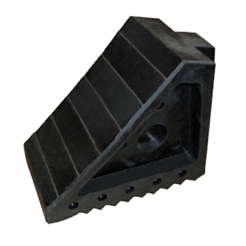 タイヤストッパー L (トラック用) L-SGL 重量 2.36kg 材質 天然ゴム 黒 スリーエッチ HHH 代引不可 | 