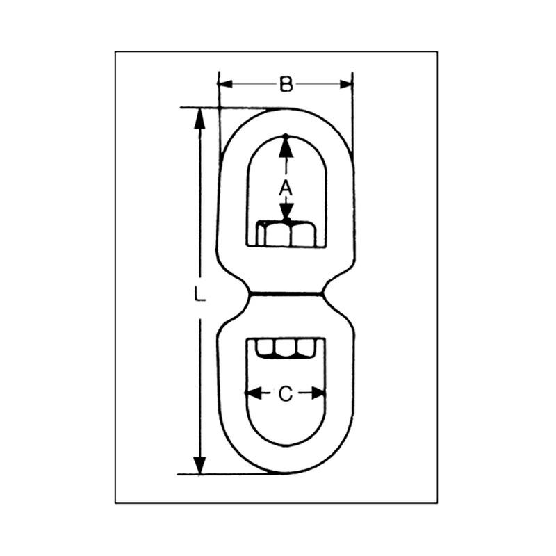 吊具 スイベル YS YS16 使用荷重 1200 kg L 187 mm A 45 mm B 70 mm C 39 mm スリーエッチ HHH 代引不可 |  | 01