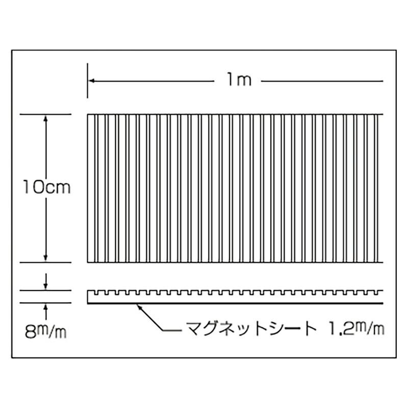 フォークリフト保護カバー (強力マグネットラバー付) FC-LWH 白色ラフトップタイプ 幅10cm×長さ1m 2本 木製品 大理石 墓石の運搬に スリーエッチ HHH 代引不可 |  | 01