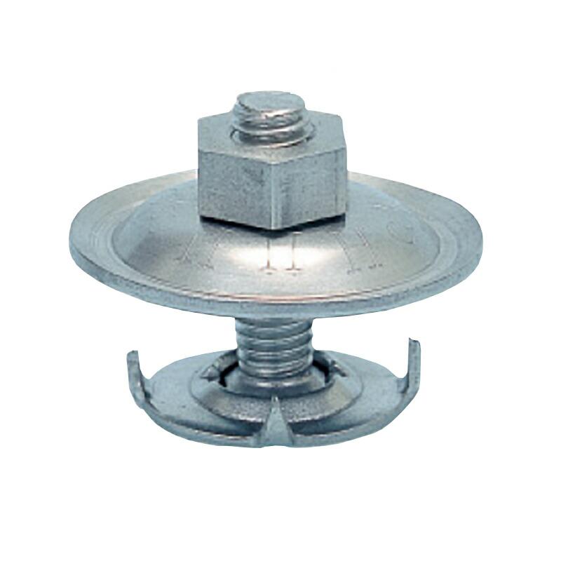 1組 ベルト金具 コンベアーオーバル ステンレス OS3/8×50 バケット取付用にも最適 ネジ径A W3/8 B 50 mm C 48 mm D 42 mm スリーエッチ HHH 代引不可 | 