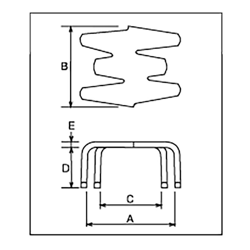 55個 ベルト金具 ブリストル B115 No.115 A 50 mm B 40 mm C 37 mm D 22 mm スリーエッチ HHH 代引不可 |  | 01