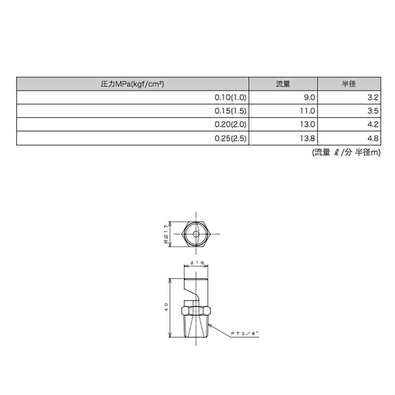 高耐久 金属 農業用 緑化用 散水ノズル スプレーノズル 90度 SN-10Q 口径 3/8PT ヤンマーアグリジャパン 防J 個人宅配送不可 代引不可 |  | 01