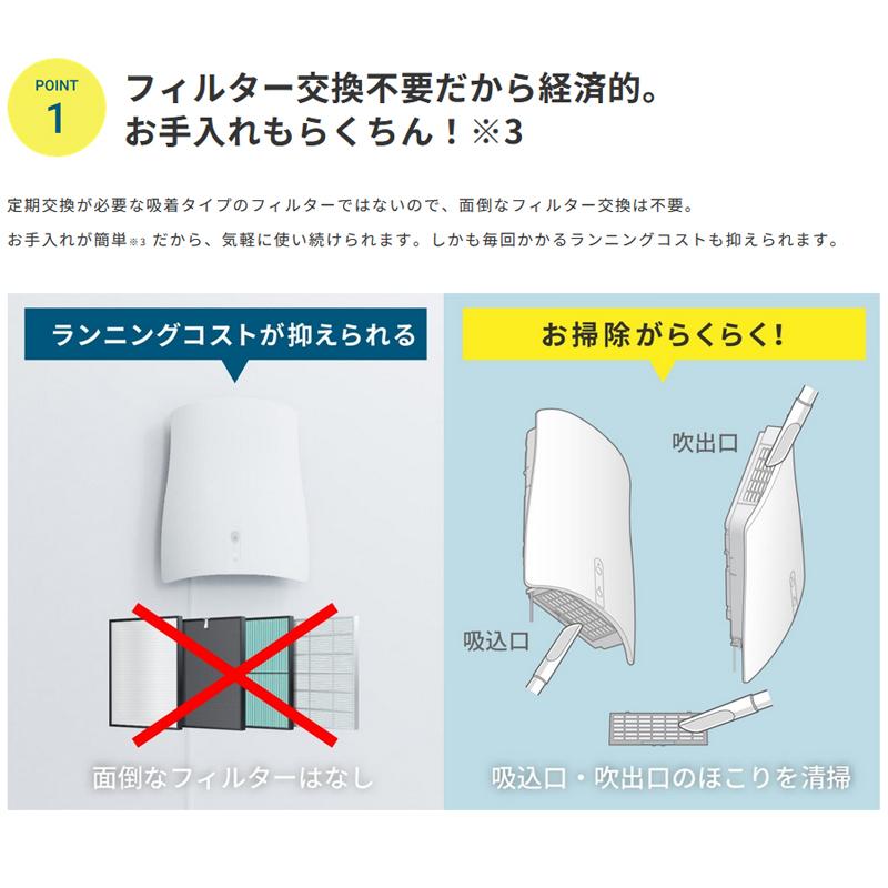 サンスター 除菌脱臭機 光触媒 QAIS-air-04A1J 295×369×83 簡単取付 フィルター交換不要 SUNSTAR 代引不可 |  | 02