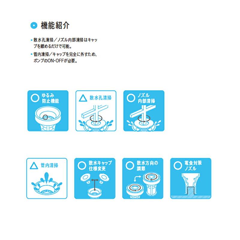 消雪パイプ 消雪ノズル 簡単 清掃 散水 TCA-701 アジャスト型 (交換ノズル) 埋没ノズル 接続口径22mm用 オール ステンレス 耐久性 浅野金属工業 アMD |  | 02