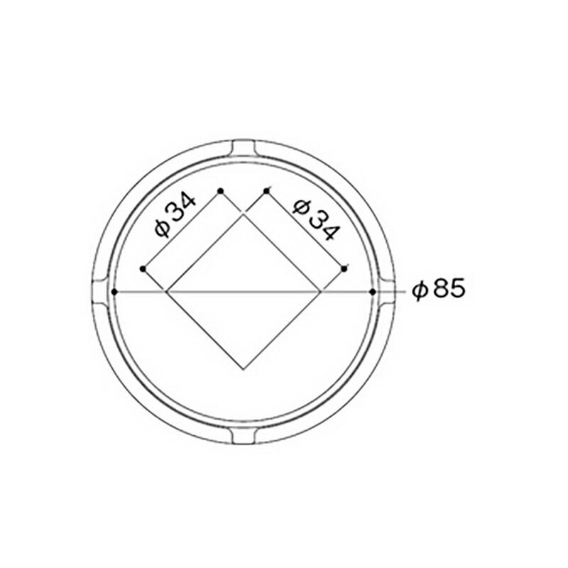消雪パイプ 消雪ノズル 標準 排泥ドレン SD-65 ステンレス製 VP・鋼管共通 接続口径 76.3 mm 用 浅野金属工業 アMD |  | 01