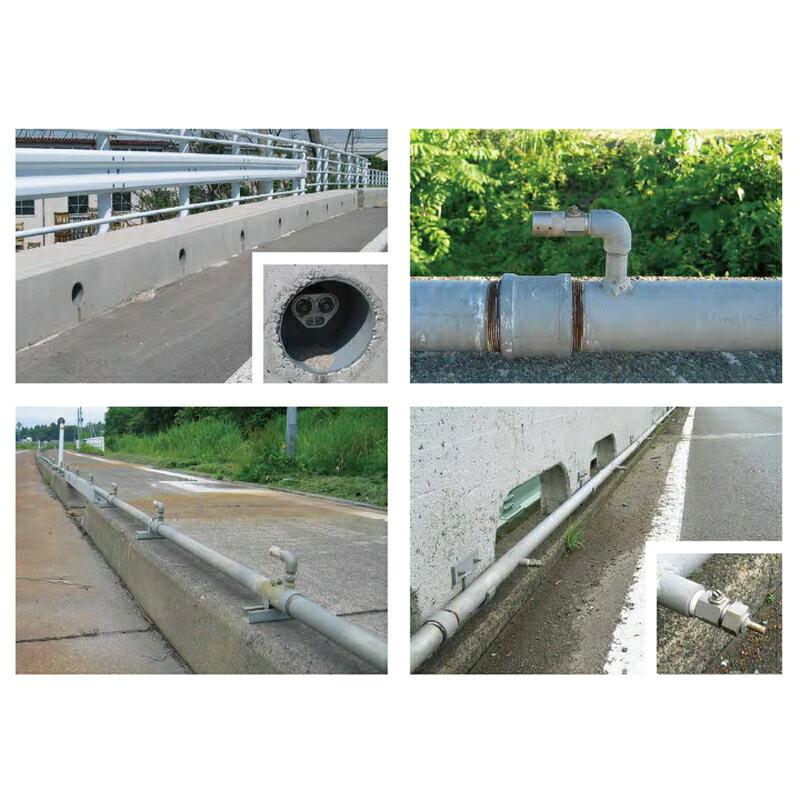 散水ノズル 家畜小屋夏バテ防止 工場粉塵軽減 暑さ対策 屋根冷却 消雪 露出型 SP-2型 ステンレス製 穴 2.5 mm 角度 調節 接続管口径 1/2B 浅野金属工業 アMD |  | 07