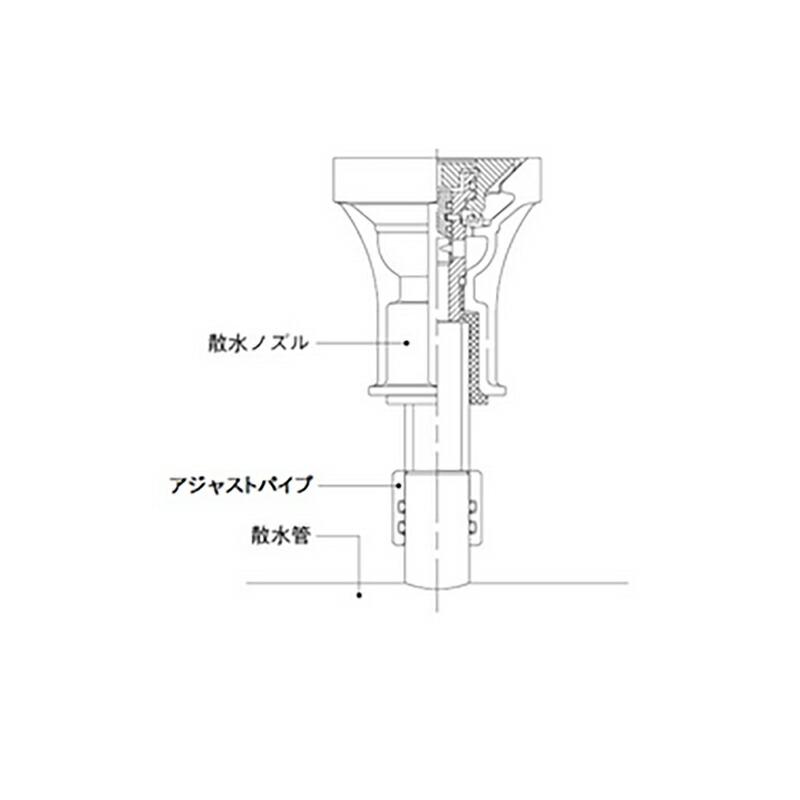 消雪パイプ 消雪ノズル 維持管理 アジャストパイプ 既設配管 嵩上げ パイプ OST16用 径 22 mm 長さ 50 mm 浅野金属工業 アMD |  | 01