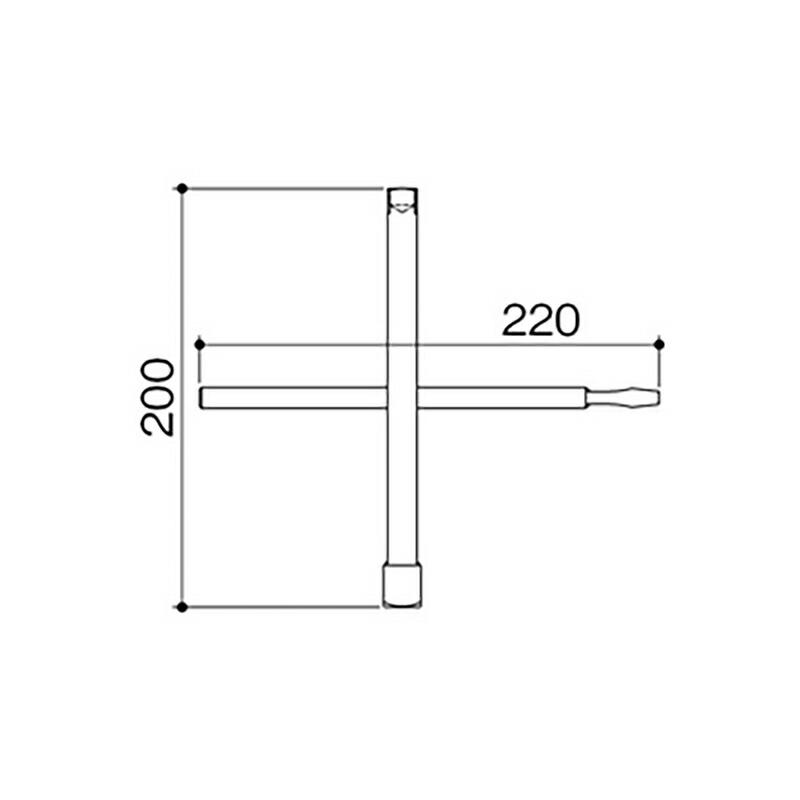ハンドル単品 十字ハンドル 消雪ノズル 散水ノズル メンテナンス 維持管理用品 水量調整 型調整弁着脱 ドレン開閉 □10 □14 □18 浅野金属工業 アMDZ |  | 01