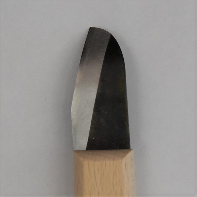 にんにく 根の切り落とし 皮削ぎ にんにく包丁 大 上から押さえて切るタイプ No.801 刃長サイズ 53 mm 全長サイズ 172 mm 吉岡刃物 三冨D |  | 01