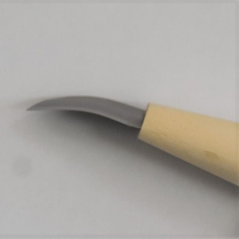 にんにく 根の切り落とし 皮削ぎ にんにく包丁 小 下から引いて切るタイプ No.804 刃長サイズ 36 mm 全長サイズ 155 mm 吉岡刃物 三冨D |  | 03