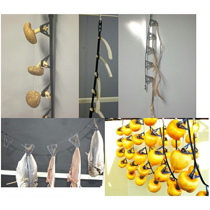 100本 柿アーチ 玉ねぎ吊るし 1本に5個吊るせる 延長つなぎワンタッチ式 ミネ H |  | 02