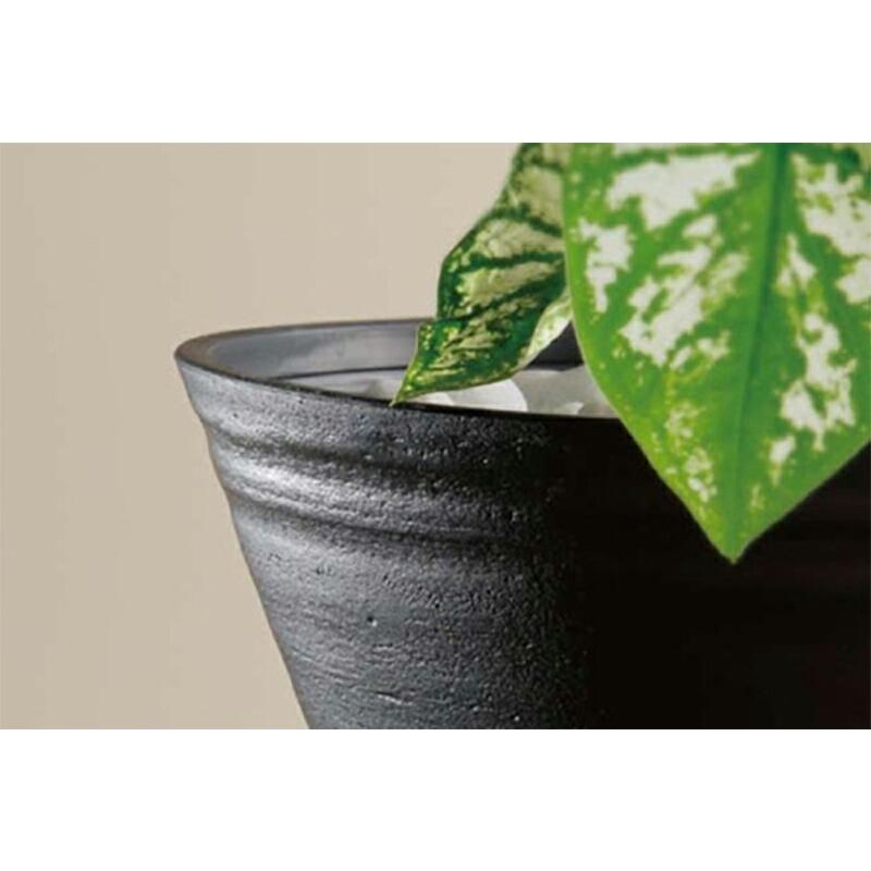 200個 #1453 プラスチックポット セラアート 平鉢 18号 黒 外径178mm 高さ89mm 鉢 明和 代引不可 |  | 01