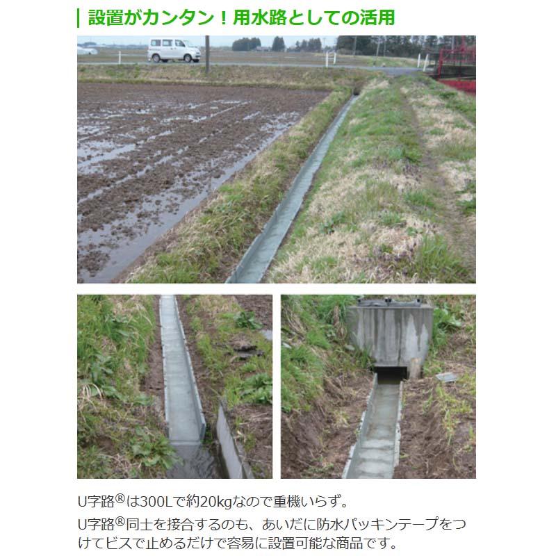 プラスチック製 軽量 簡易 U字溝 2m 溝幅300mm U字路 300L オオハシ 北海道不可 個人宅配送不可 代引不可 |  | 04