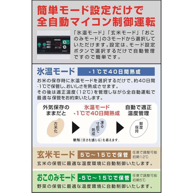 受注生産品 うれっこ 熟庫 玄米保冷庫 アルインコ EWH-32 送料・設置費込 玄米30kg/32袋用 北海道不可 代引不可 |  | 02