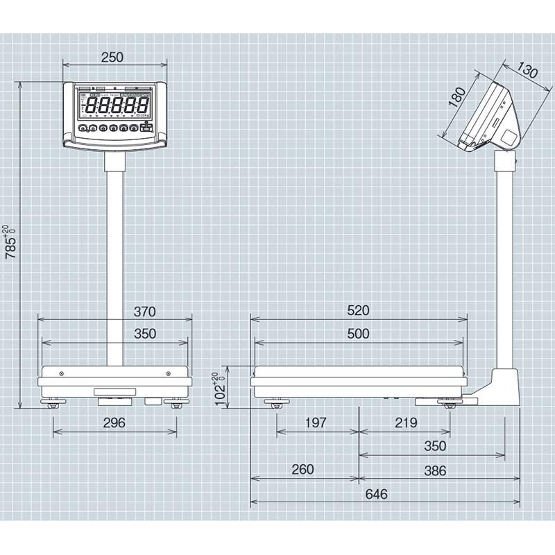 デジタル 台はかり DP-6800K-120 検定品 大和製衡 ヤマト 高K D |  | 03