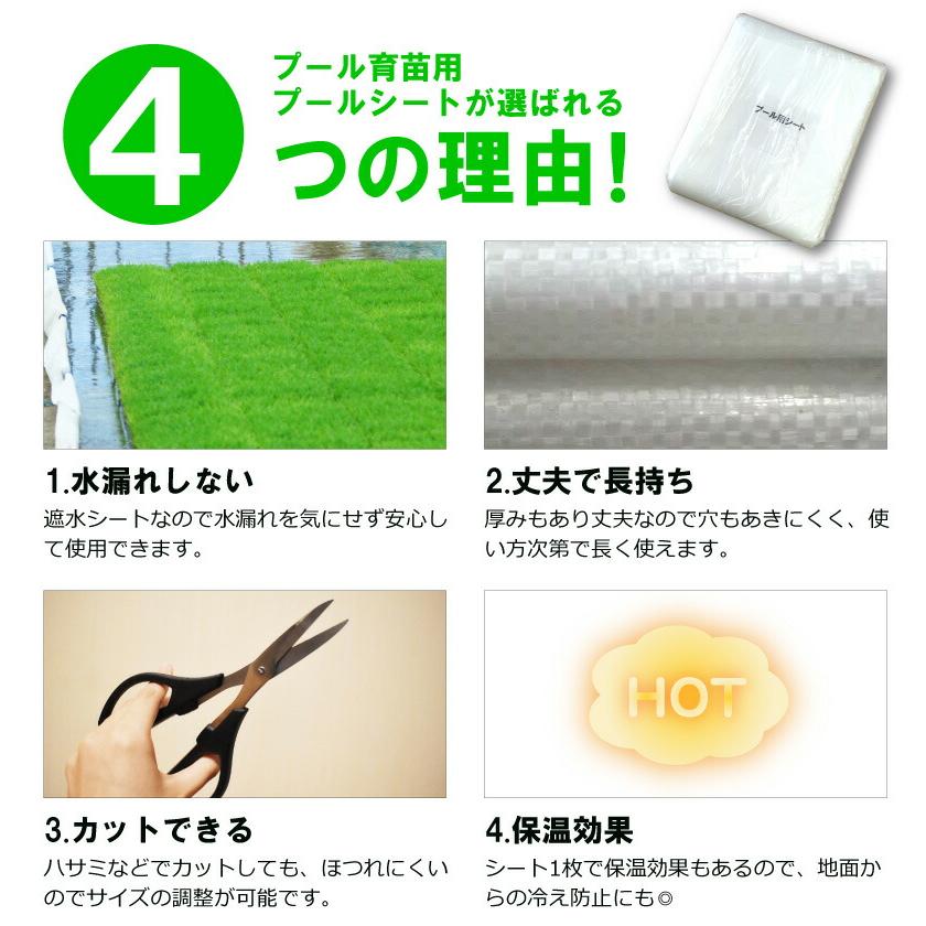 丈夫で水漏れしない カット品 プール育苗シート 遮水シート 厚さ0.25mm×幅350cm 1m単位カット品 プール育苗 プールシート 厚手 育苗 シート 水稲 苗 コMD |  | 03
