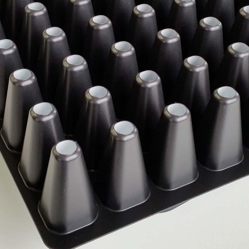 100枚入 プラグトレイ 白黒 200穴 10×20列 30×59cm 200(W) プラグ