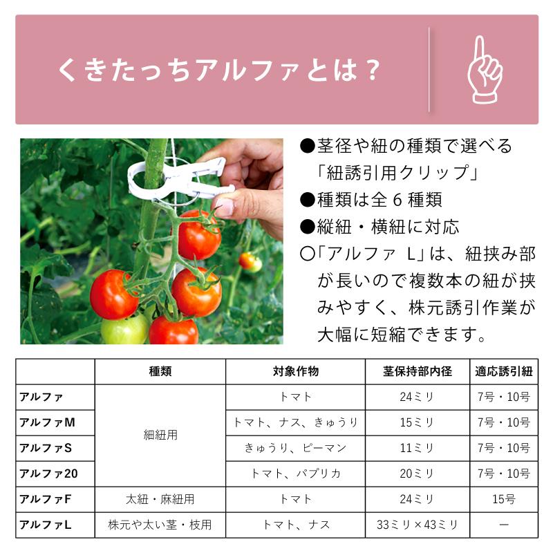 240個 くきたっちアルファ S パープル 薄紫 AS-P240 細紐用 紐誘引クリップ 誘引クリップ 誘引資材 誘引器具 誘引 クリップ キュウリ トマト 栽培 シーム タS DZ |  | 02