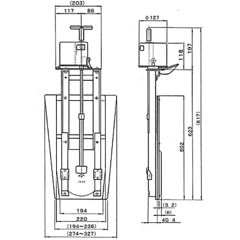 水位 自動 調整 スチール製 水田 止水 機 田門 一般水路用 深い水路用 自動タイプ MSDB-03 田んぼ 三田精機 代引不可 |  | 01