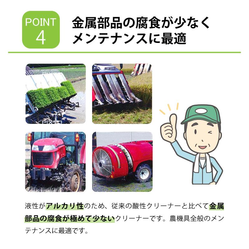 4個セット 《 農匠 》 4L 農機具 専用 万能 洗浄剤 泥 渋 油 オイル グリス 汚れ クリーナー 農業 機械 メンテナンス サンエスエンジニアリング オK 代引不可 |  | 06