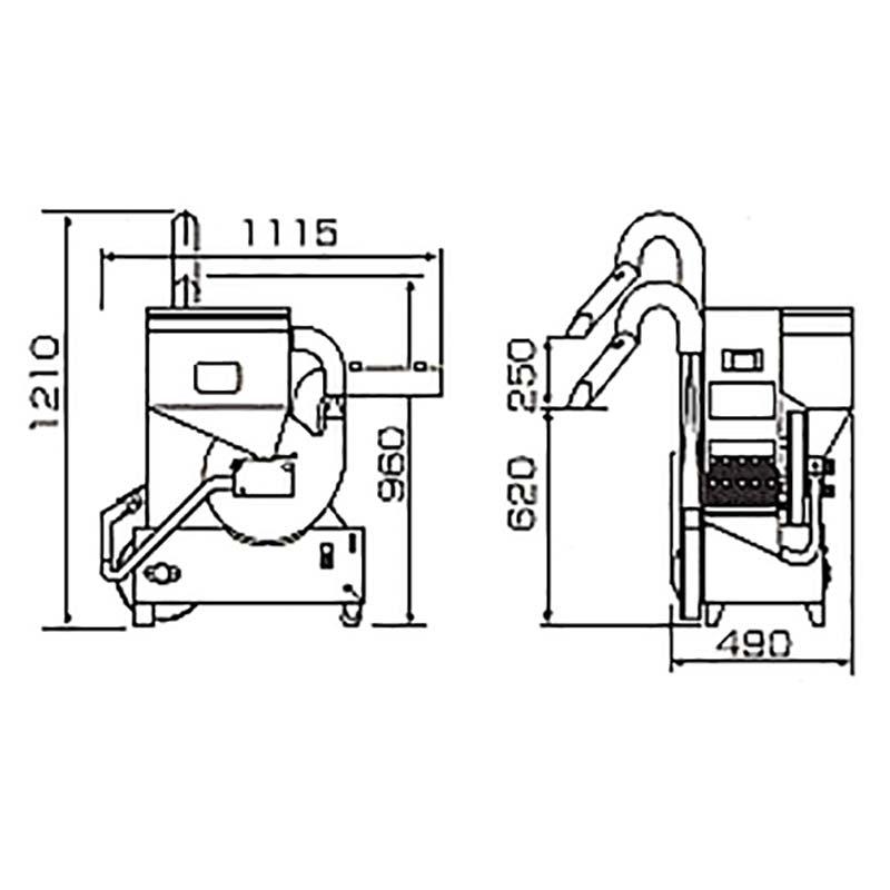 ミニダップ 籾すり機 FS20R-SM 100V 3〜4俵/時 大竹製作所 オータケ 籾