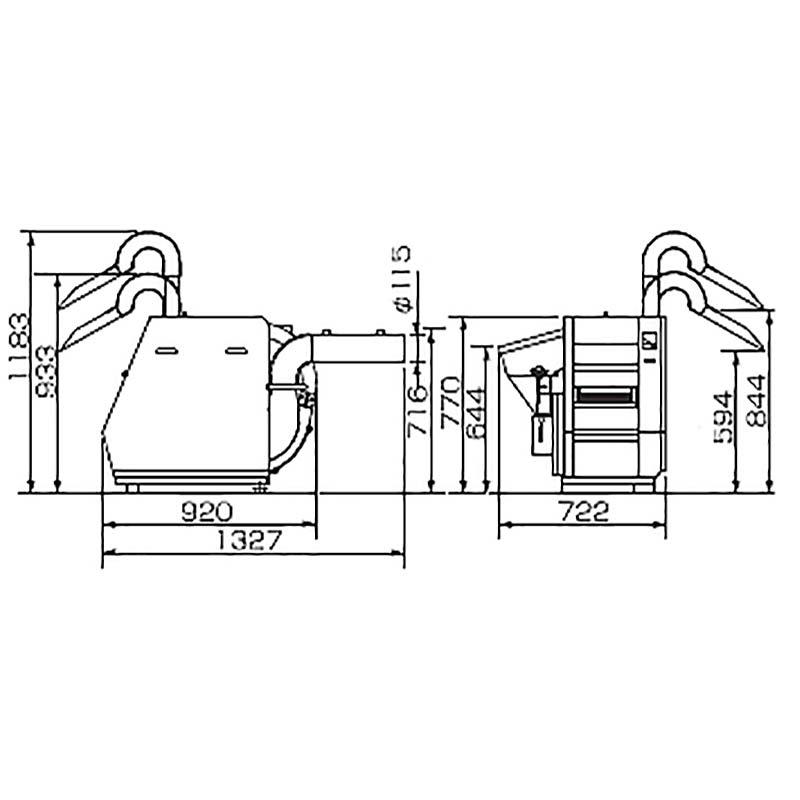 ミニダップ 籾すり機 FSE28R-SM 100V 3〜5俵/時 大竹製作所 オータケ 籾 籾摺り機 もみすり フォークリフト必須 オK 個人宅配送不可 代引不可｜plusys｜02