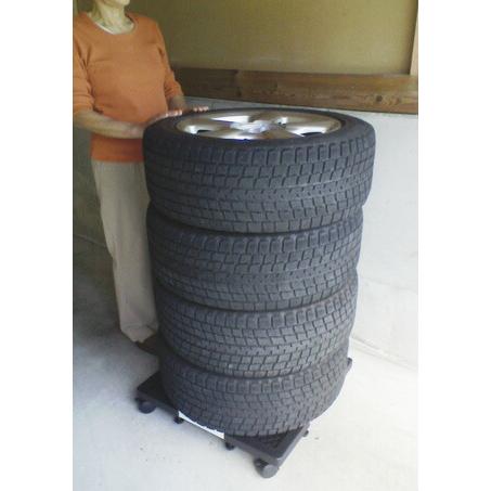 コンパル タイヤキャリー 伸縮式 タイヤの移動 保管に便利 アサノヤ産業 D | アサノヤ産業 | 02