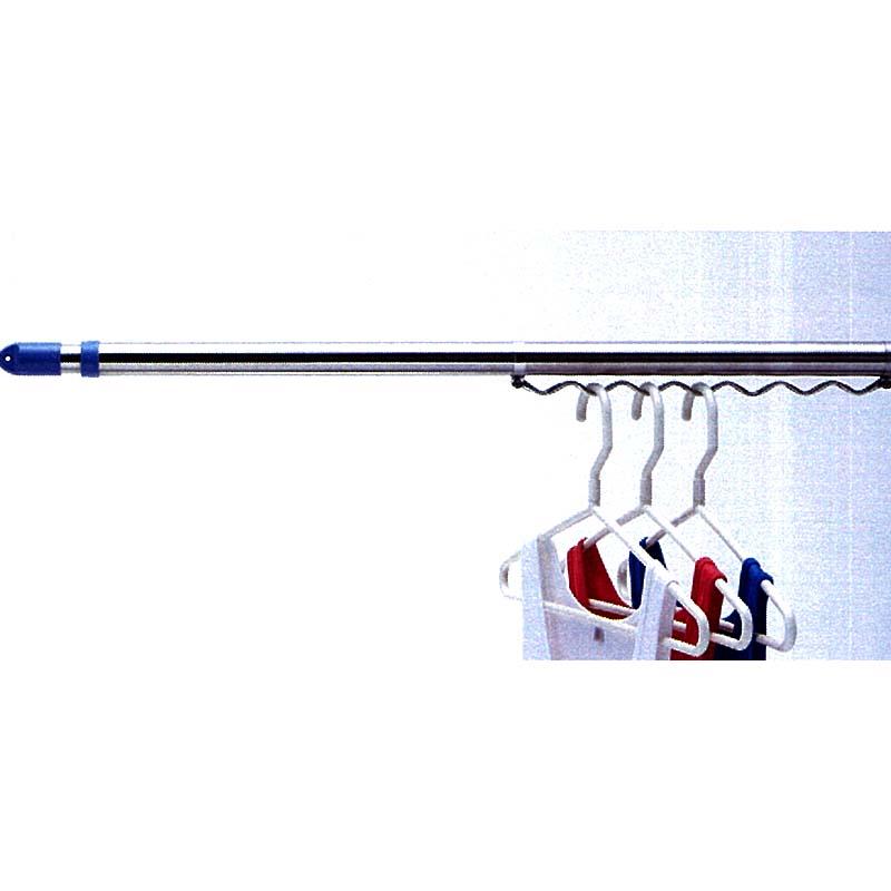 10本 HSE-30S ステンレス 伸縮 物干し竿 3m ハンガー掛付 サンエスフィッティング D |  | 01