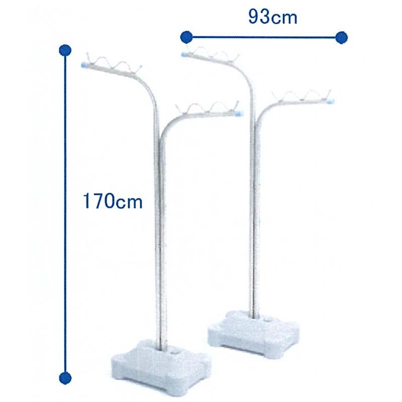 KSB-400 ステンレス製 組立 物干し台 ブローベース付 サンエスフィッティング D |  | 02
