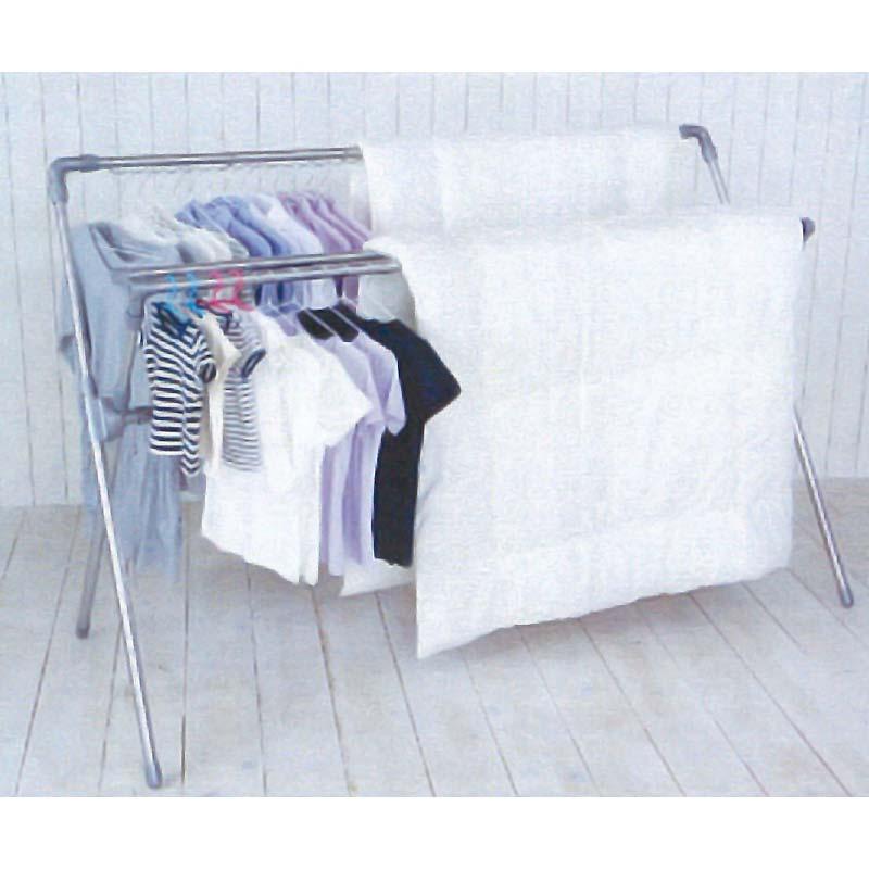 EX-701W ステンレス 多機能 ふとん干し ダブルバー サンエスフィッティング D | 