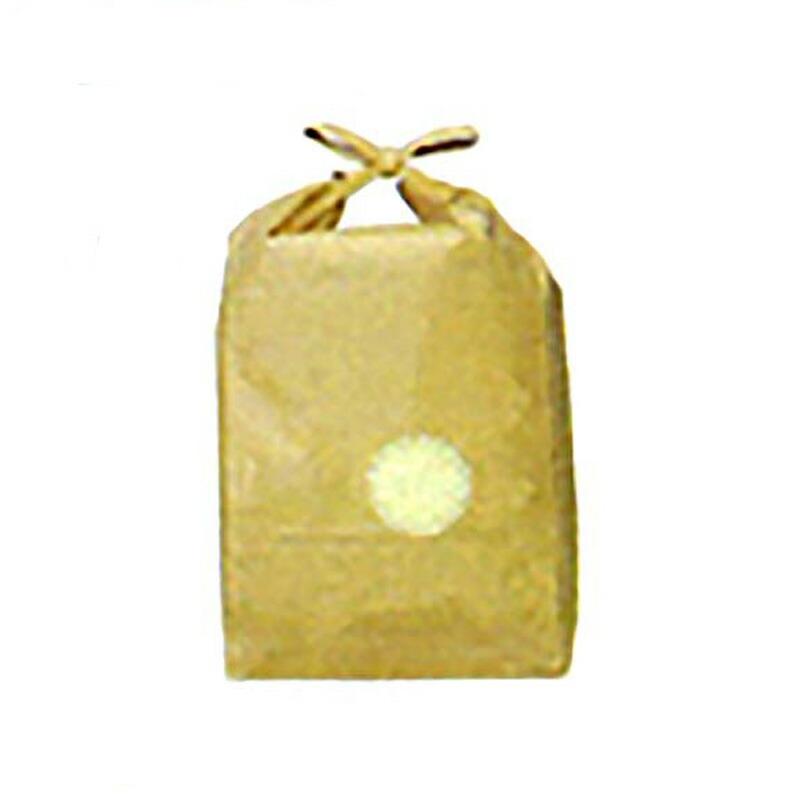 100枚 米袋 WB 5kg 用 窓付 無地 バンド付 スタンディングタイプの 角底袋 0113941032 昭和パックス 代引不可 | 