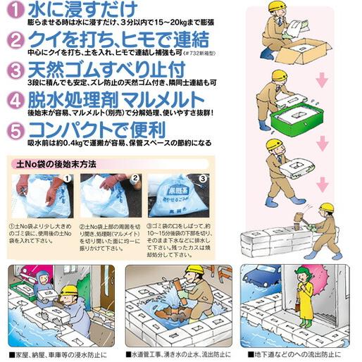 丸和ケミカル 土No袋 #722 箱型 50枚入 緊急 水害対策 土のう袋 シB 代引不可 |  | 02