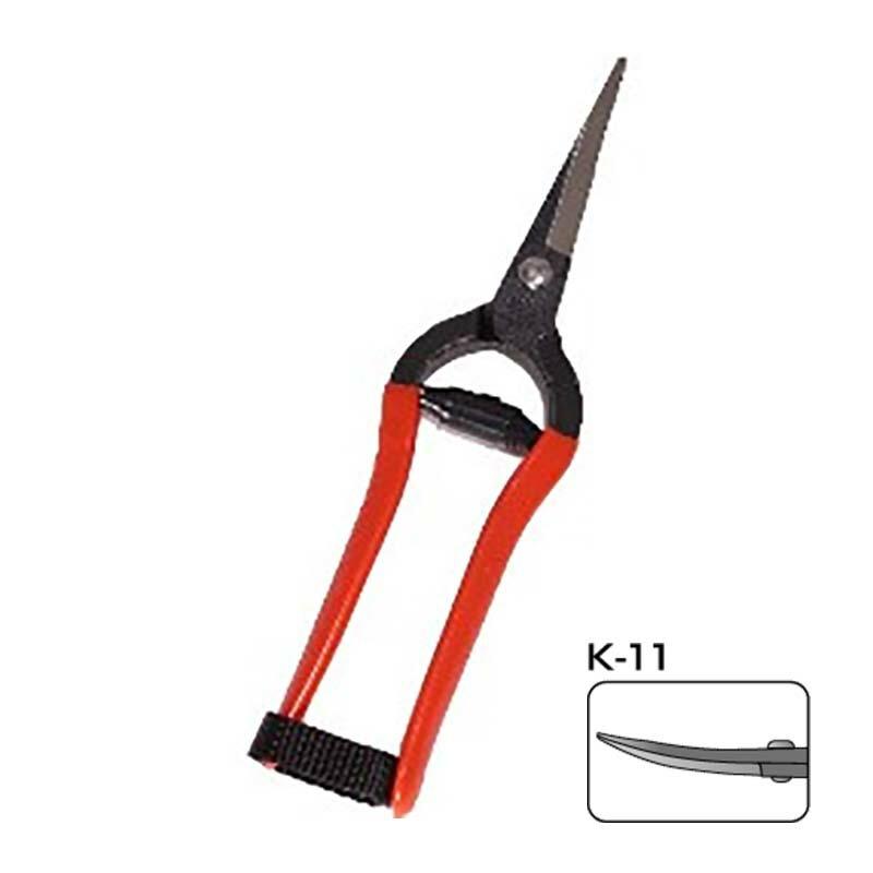 20丁 K-11 打物 芽切鋏 曲刃 鍛造品 小林製鋏 H | 