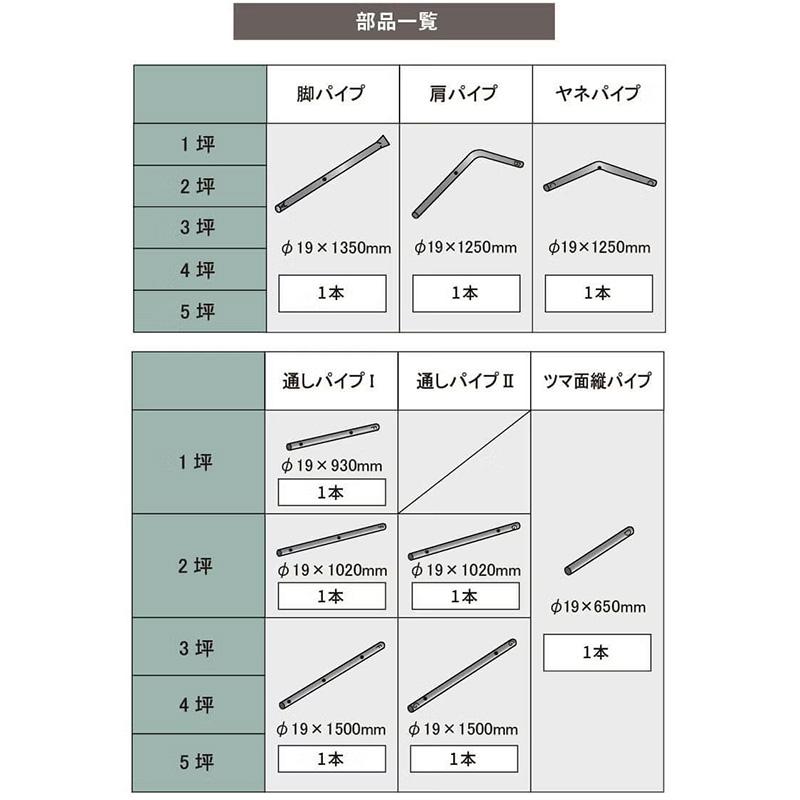 3坪 前後 ドア 付 2.2×4.5m ダイムハウス 入り口 扉 付 ビニールハウス 第一ビニール 第B DZ |  | 03