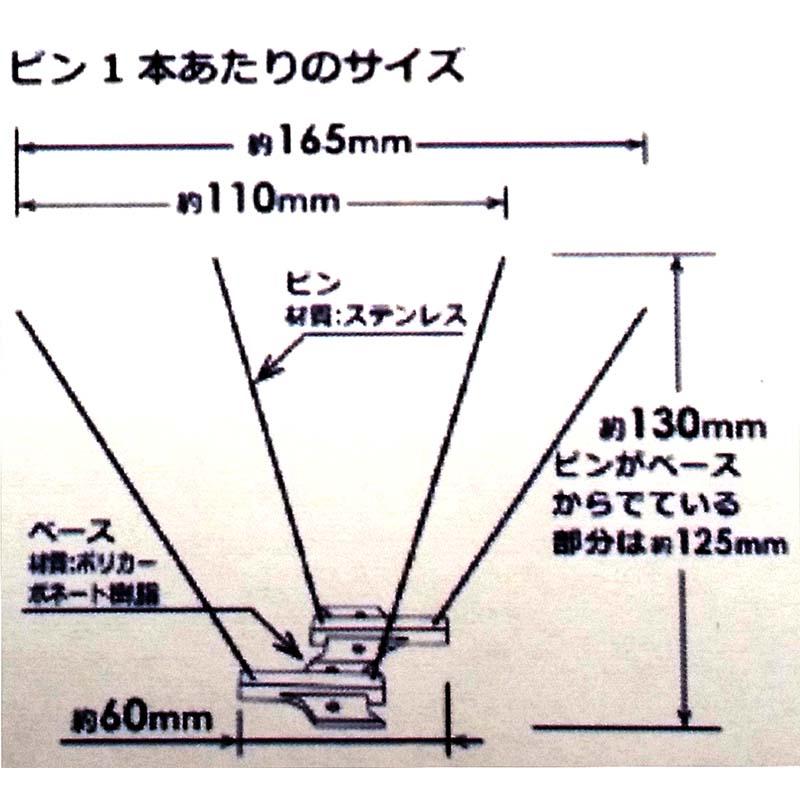 1ケース 72枚 鳥よけシート ステンレスピン ワイド 36m分 専門業者向け 防鳥 第一ビニール 第B 個人宅配送不可 代引不可 |  | 01