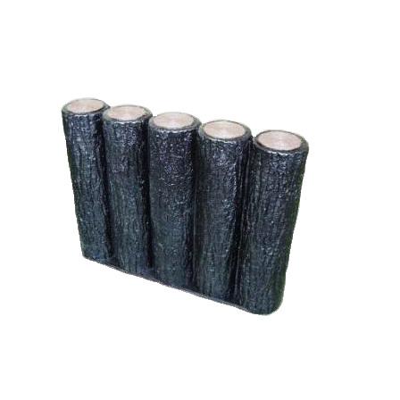 5個 プラ擬木 はなえ80 300平 5連 連結 庭 花壇縁石 サンポリ 代引不可 | 